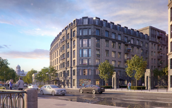 Вид на Каменноостровский проспект, Петроградская сторона