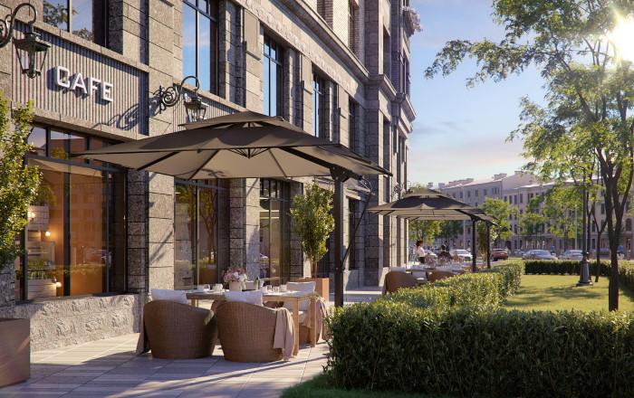 Лобби новостройки бизнес-класса, Петроградский район